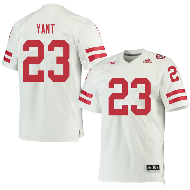 Men #23 Jaquez Yant Nebraska Cornhuskers College Football Jerseys Sale-White